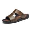 Herren Sommersandalen mit offener Zehenpartie aus Rindsleder, zum Hineinschlüpfen, für Freizeit und Outdoor