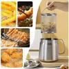 304 Stainless Steel Oil Filter Pot with Strainer Deep Fryer Basket for Kitchen Multi-function Frying Net Tank Grease Container