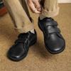 Mode Einfarbige Schuhe Herren Leder Freizeitschuhe für Herren Slipper Mode Skateboard-Schuh Flache Herren-Sneaker Tenis Para Hombre