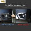ABS Carbon Fiber Car Front Fog Light Lamp Cover Trim For Subaru Outback -24