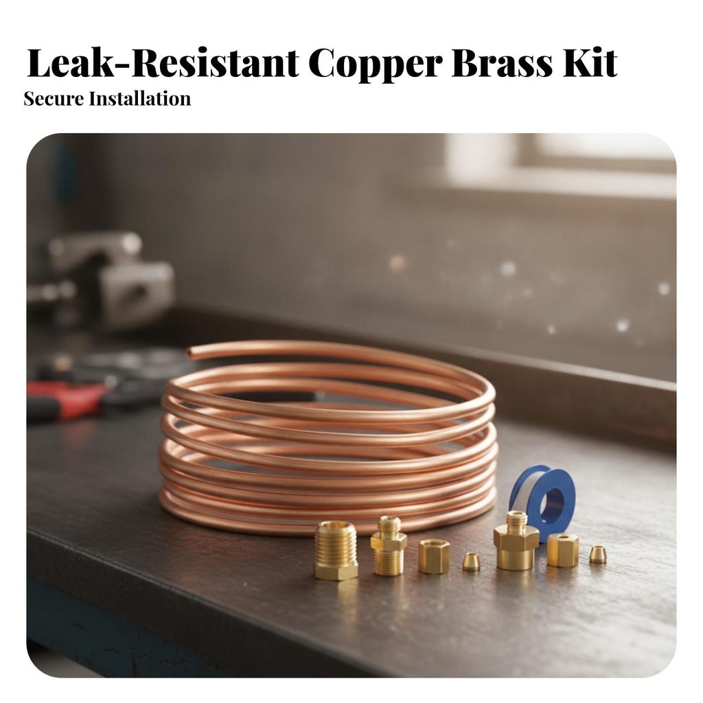 Pressure Gauge Line Kit Leakleak-Proof Hardware Coiled for Mechanics