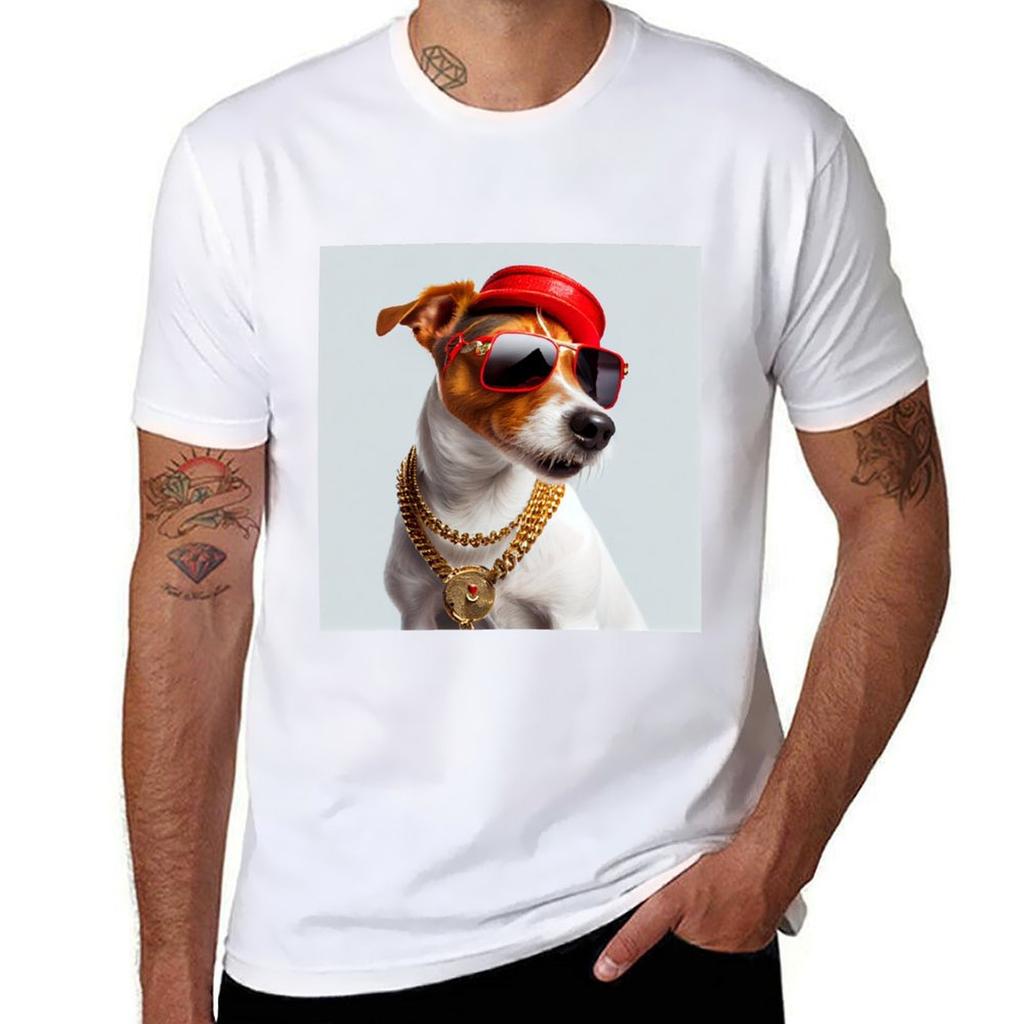 Jack Russell Terrier In Terrier Terrier Everywhere TShirt Large Size Casual Short Sleeve Top