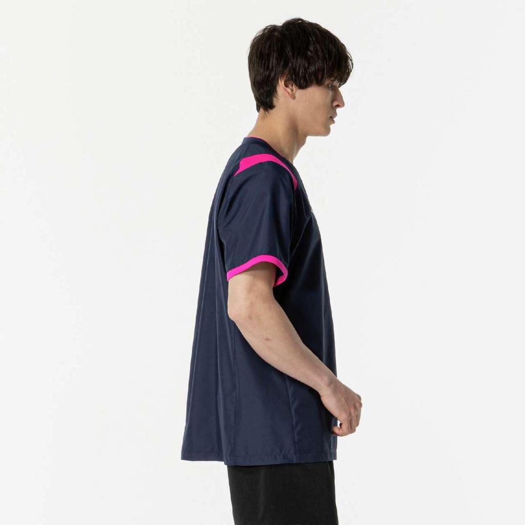 BASIC Volleyball Apparel Short Sleeve Piste V2MEB530 Unisex Dress Navy x Magenta Size M