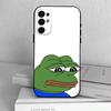 Funny Sad Frog pepe M-meme  Phone Case For Samsung S25,S24,S21,S22,S23,S30,Ultra,S20,Plus,Fe,Soft Silicone Black Cover