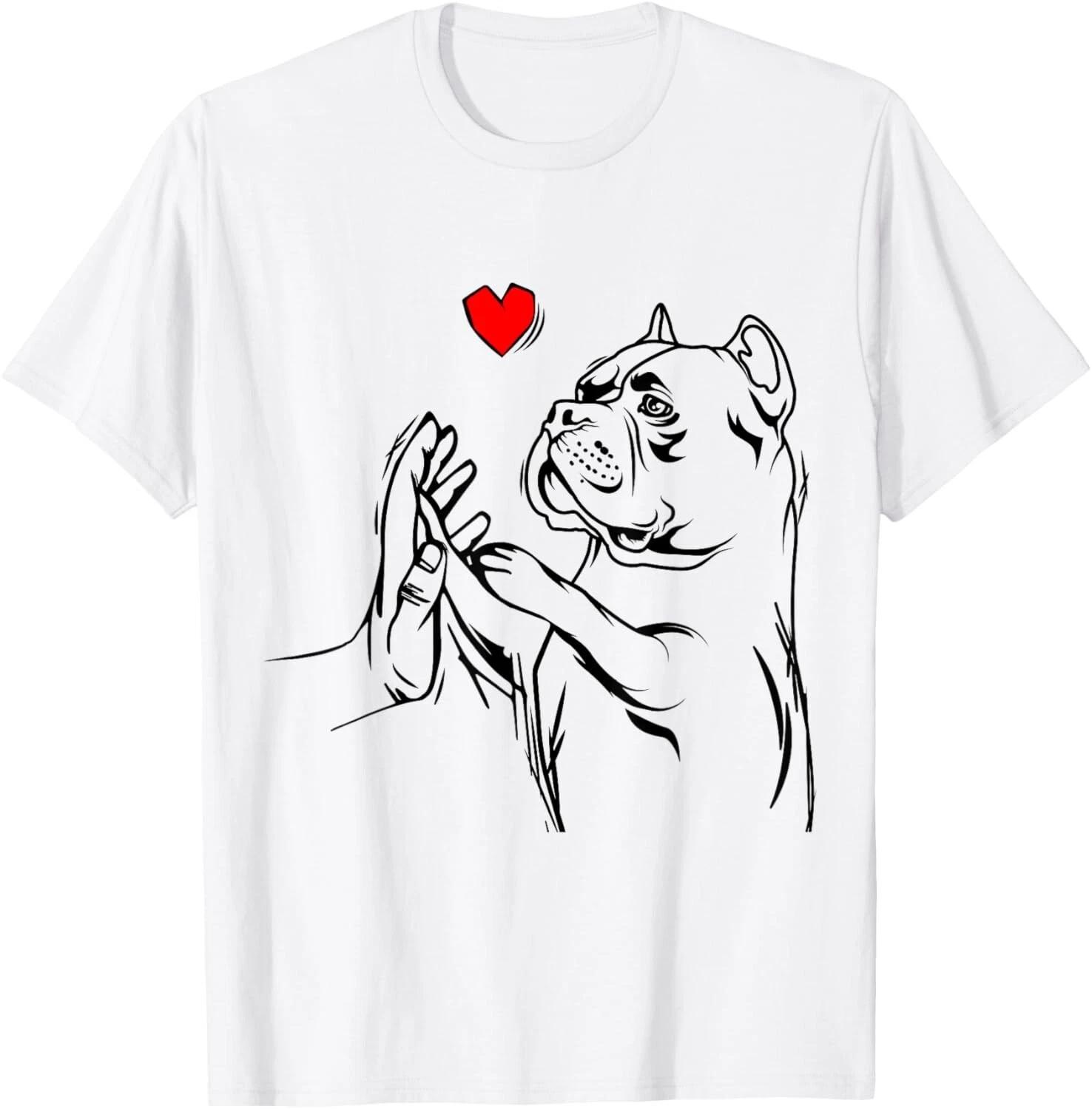 American Bully Love Cute Pitbull Dog Mom Funny Girls Gift Unisex T-Shirt S