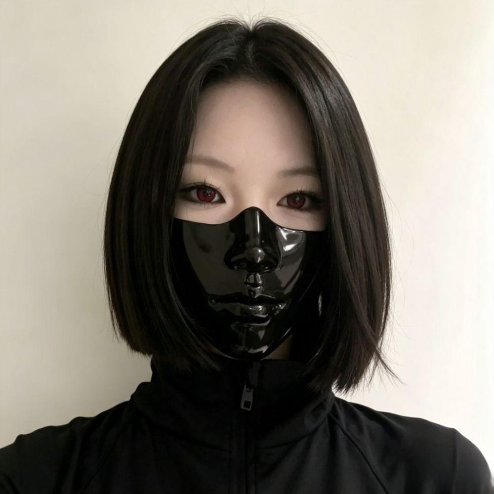 Technological Halloween Mouth Cover Exquisite Masquerade Mask Half Face Mask Carnival