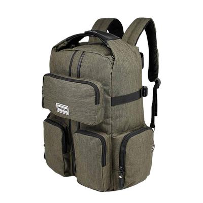 Two-Compartment School City Backpack Premium Army Green 35X44X17 Cm