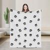 Cartoon Badtz Maru Blankets  Flannel Vintage Warm Throw Blanket for Home Spring Autumn