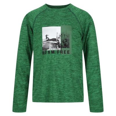 Childrens/Kids Burnlee Roam Free Graphic Print Marl T-Shirt