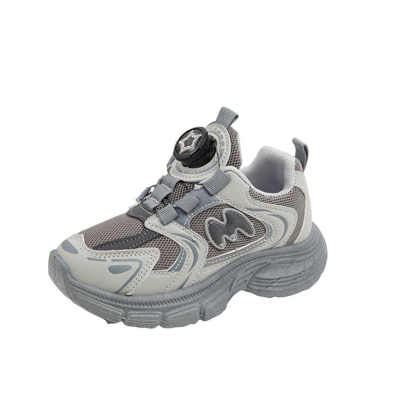 Kindersport schuhe atmungsaktives Mesh Papa Schuhe 2025 Frühling und Herbst neu Jungen Laufschuhe Drehverschluss Freizeitschuhe