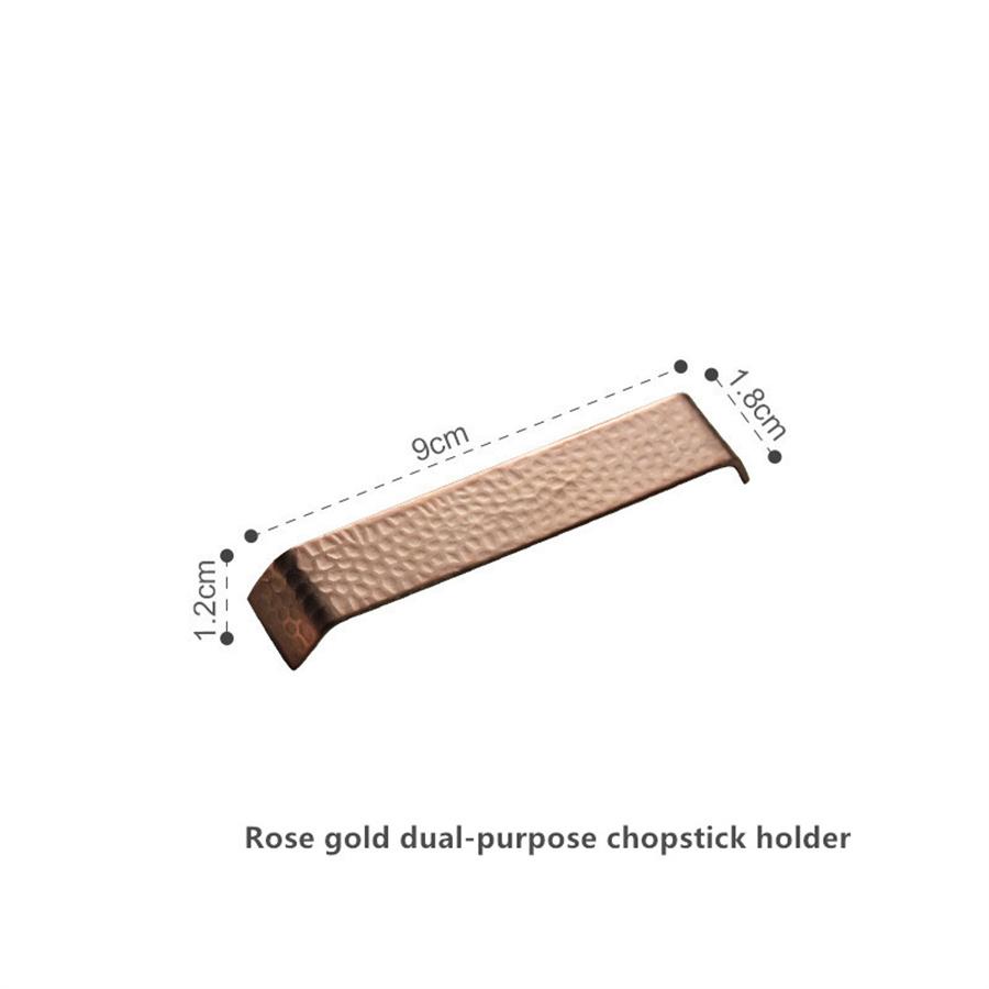 304 Stainless Steel High-end Western Food Table and Chopstick Holder, Light Luxury Shared Spoons and Chopsticks
