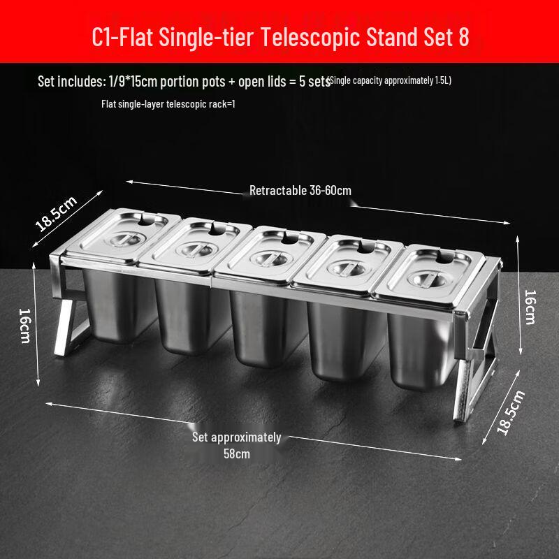 Handon Stainless Steel Condiment Box Set with Lid
