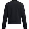 Under Armour Unstoppable Fleece Crew Fashion Loose Fit Round Neck Long Sleeve Sweatshirt Women Sweatshirt Black 1387883-001