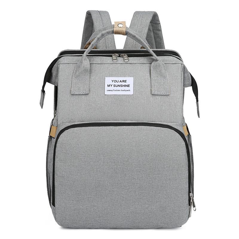 Upgraded Foldable Mummy Backpack: Multifunctional Large-Capacity Baby Bed