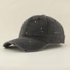 2026 Fashion Streetwear Handmade Diamond Baseball Cap Women Washed Cotton Distressed Sun Cap Outdoor Rhinestone Snapback Hat