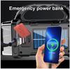 2024 Powerful LED Flashlight Solar+USB Rechargeable Lantren Ourdoor Portable Searchlight Torch Glare Waterproof Power Bank Light