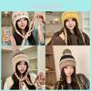Fashion Knit Beanie With Earmuff Cover For Winter Outdoor Warmth And Wind Protection