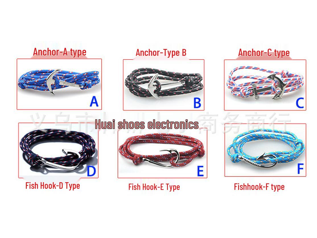 

Браслет в виде якоря викингов с крючком и каменной вставкой Anchor B Model [Gold]