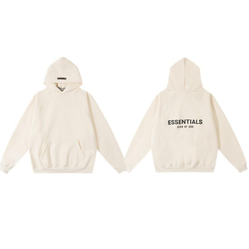 Unisex Oversized Hooded Sweatshirt With Flock Letter Print Soft Cotton Blend Warm Lined