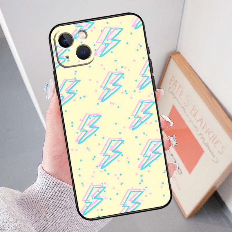 Lightning Polka Dots Star Cute Back Cover For iPhone 12 Pro Max 11 13 Mini X XR XS Max SE 2020 6S 7 8 Plus Phone Case