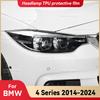 For BMW 4 Series F32 F33 F36 G22 G23 G26 2014-2024 Car Headlight Protective Cover Film Front Light Tint Change Color Sticker