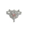 Pink Sweet Girl Love Zir*****Pen Ring Niche Design Simple Fashion Light Luxury High-End Accessories Women