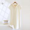 2026 New Spring/Summer Couple Short Sleeve Bathrobe 100% Cotton Women's Water Absorbing Quick Drying Sleeper Robe