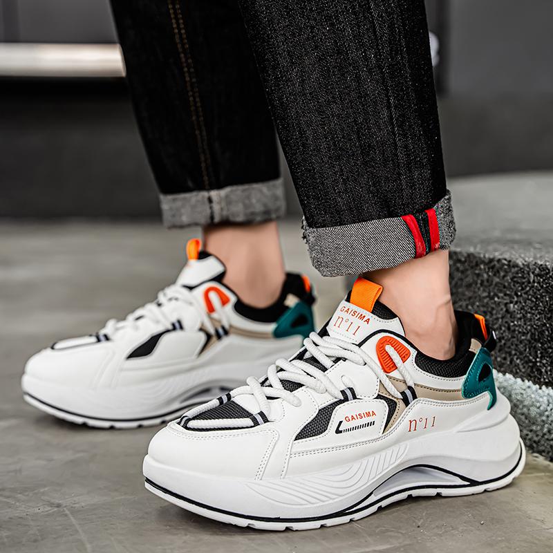 New Fashion New Men's Fashion Casual Low Top Sports Shoes Students Thick Sole Comfortable Sneakers Boys Male Classic Breathable Basketball Shoes