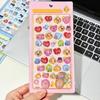 4-piece set Mametchi Memetchi Kuchibatchi Tamagotchi 3D dimensional cute stickers glitter deco seals reward children removable DIY notebook gift (B-4