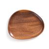Wooden Fruit Plate, Smooth Surface Tray, Easy to Clean Decorative Snack Serving Tray for Home Kitchen Party Outdoor Use