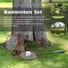 Badminton Combo Set Reusable Portable Sports Badminton System Set with Net for Outdoor
