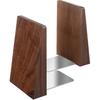 Walnut Book Ends Heavy Duty Handmade Book Ends for Shelves Decorative Bookends To Hold Heavy Books (Black Walnut Wood Large)