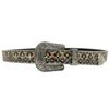 Men'S Trend Original Design Rhinestone Printed Belt Women'S Fashion Personality Pu Leather Belt