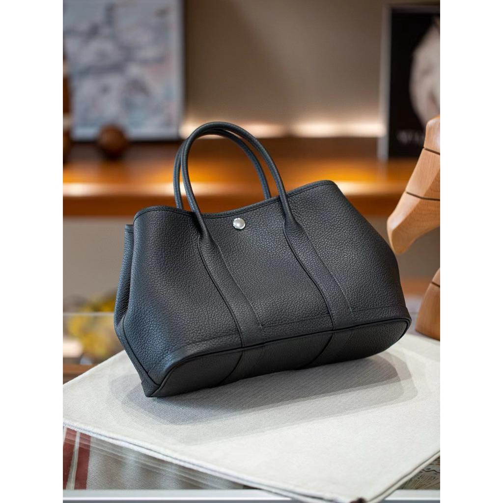 25 Years of New Garden Bag, First-layer Cowhide Tote Bag, Large-capacity Shopping Bag, Versatile Commuter Handheld Women's Bag
