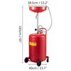 VEVOR Waste Oil Drain Tank 80 L Portable Oil Drain Air Operated Drainer Oil Change, Oil Drain Container