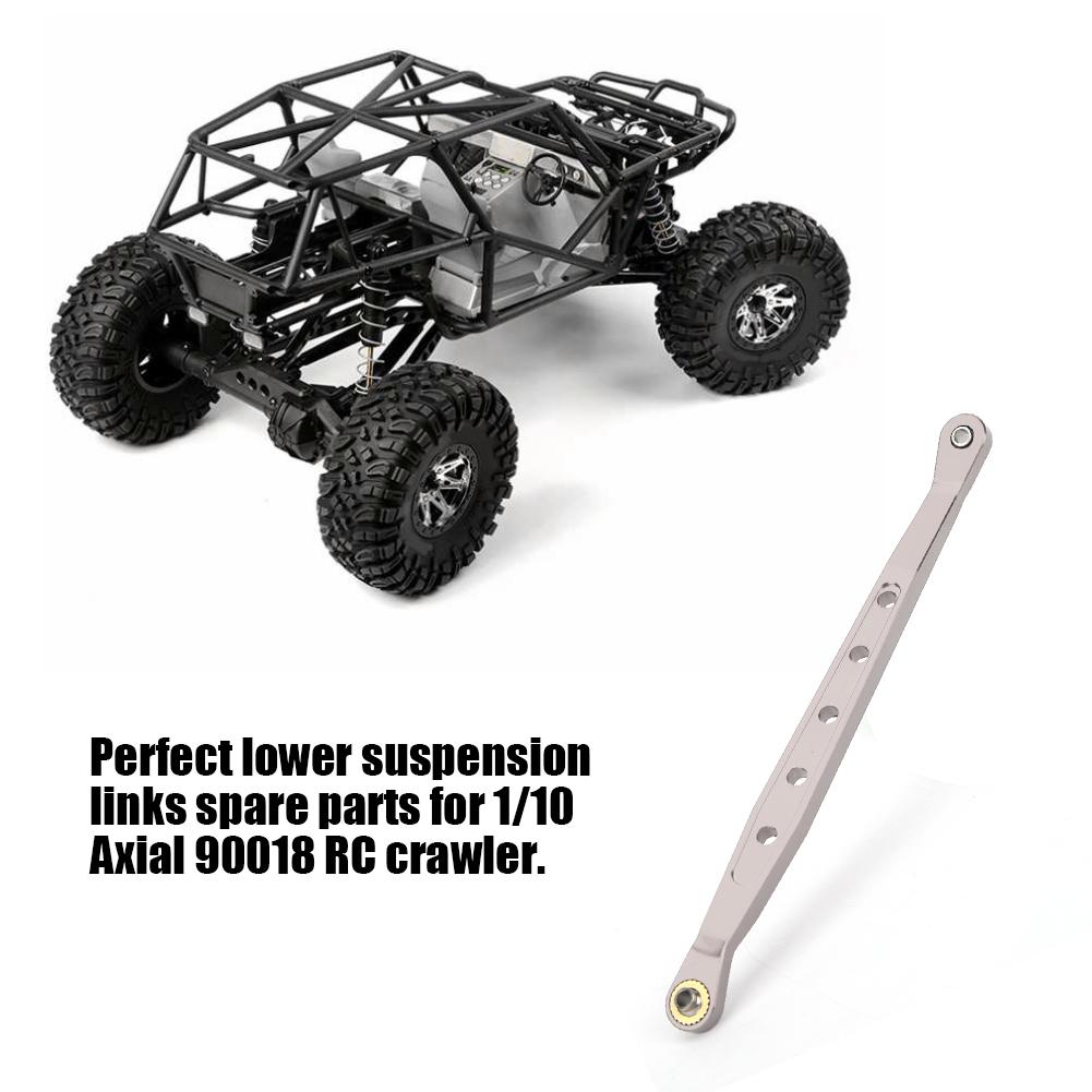 Aluminium Alloy Lower Suspension Links Remote Control Car Accessory for 1 10 Axial 90018 RC CrawlerTitanium Color