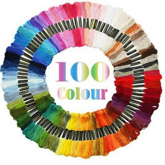 

Embroidery Floss Set: 50, 100, 150 Color Skeins, 8m Each, Includes DIY Accessories - Hot Selling! 12 colors