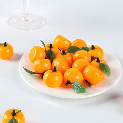 10 Stück Lebensmittelmodell Mini Künstliche Plastik-Orange Handarbeiten Lustige Gefälschte Früchte Realistisches Fruchtmodell Gartendekoration