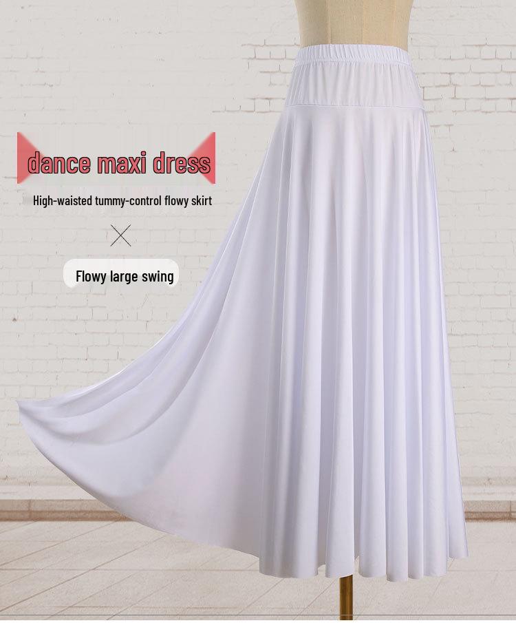 6-Meter Milchseide Ballsaalrock mit großem Schwung