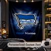 Wandteppich Hertha BSC Benutzerdefinierter Name Text Personalisierter Wandbehang Teppich Heimwanddekoration