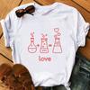 White Chemistry Themed Fun Graphic TShirt Science Enthusiasts Featuring Detailed Chemical Molecule Composition Design Top