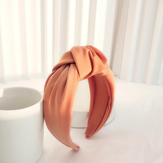 Women Headband Bowknot Decor Pure Color Hair Hoop Lightweight Versatile Hair Decoration Hair Accessories