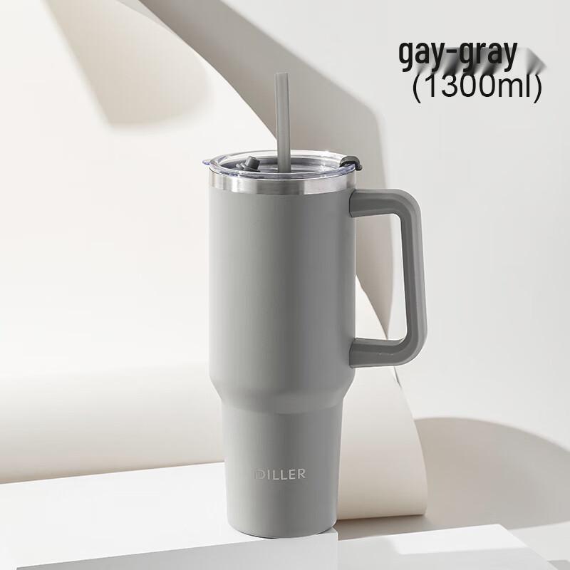 Diller Unisex Stainless Steel Insulated Straw Tumbler