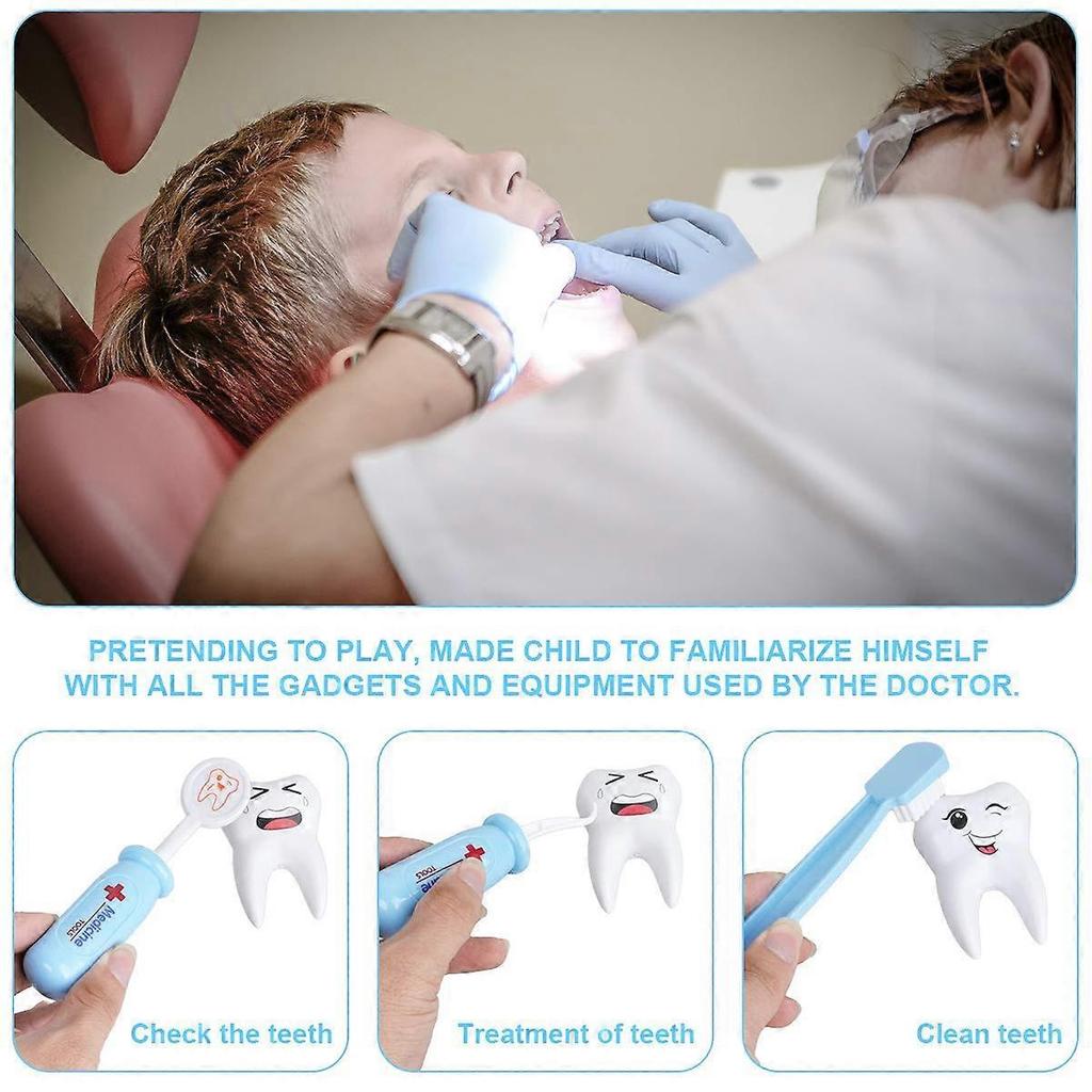 Doctor Kit, 35 Pack Kids Dentist Surgeon Vet Medical Kit with Light and Sound