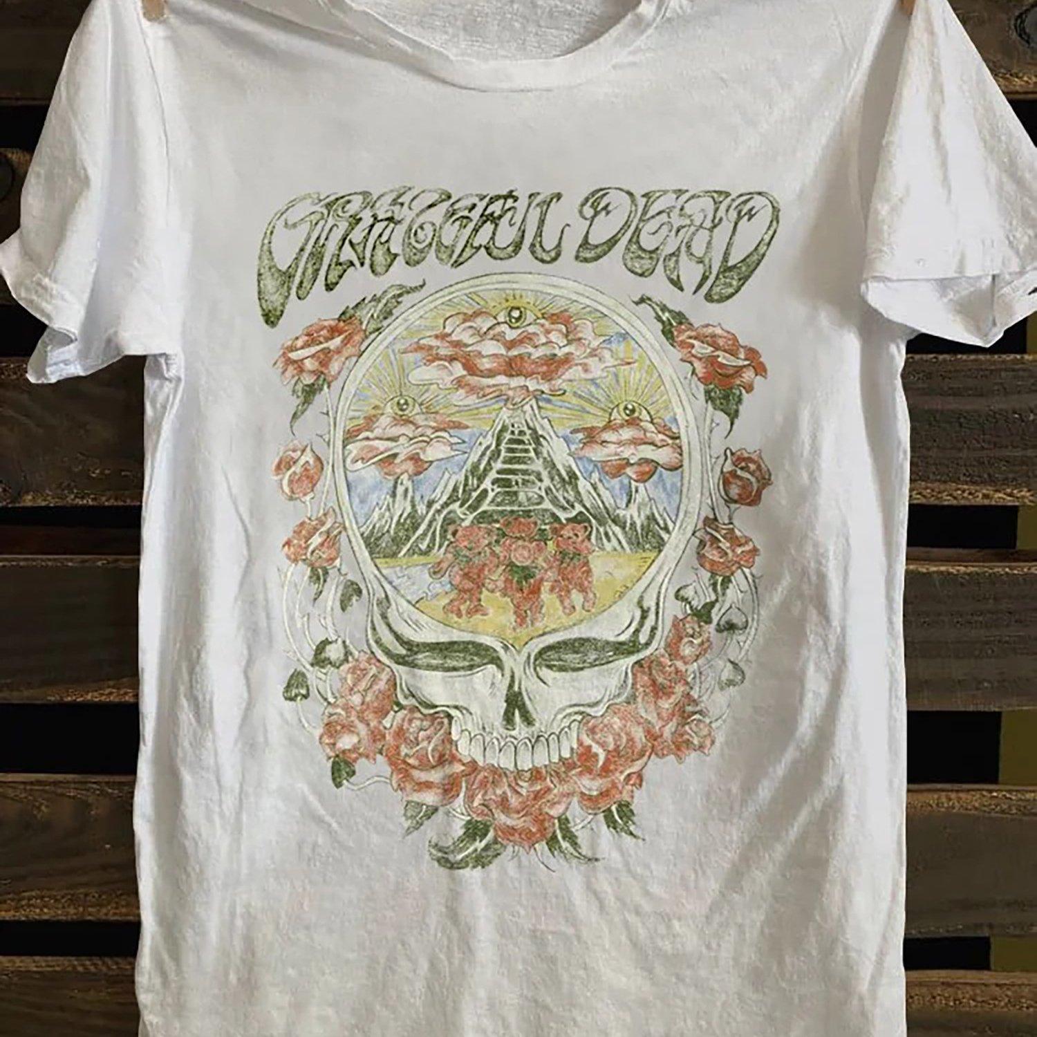 

Men s Vintage Punk Rock 80s Band Pattern T-Shirt Skull Horror Summer Vintage High Quality Cotton T-Shirt for Men and Women 4XL