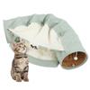 Multi?Functional Cat Tunnel Bed Foldable Detachable Cat Pet Tunnel with Cushion Toy