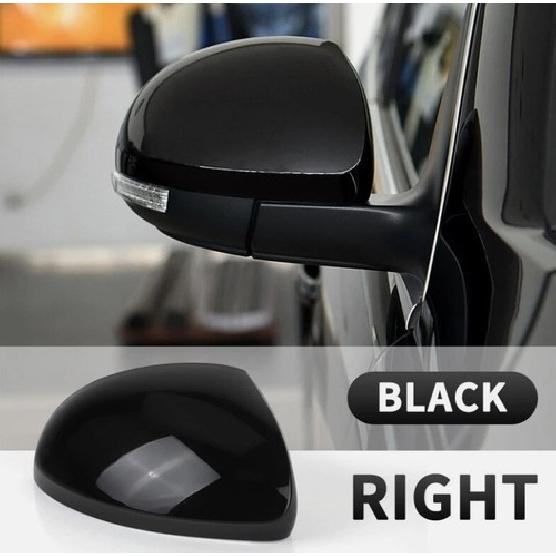 Door Wing Mirror Cover Cap Black Right Passenger Side For VW Tiguan 2010-2016