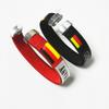 Stylish Country Flag Alloy Bracelet Football Fan Bracelet Country Flag Wristband Alloy Texture Perfect for Football Fan