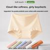 Large Size Lady Spring and Autumn Pure Cotton Antibacterial Crotch Breathable Mid Waist Triangle Briefs