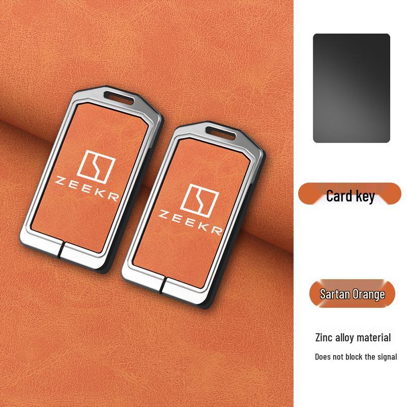 Zeekr Card Key Case: Premium Metal Shell with Buckle Chain for Anti-Drop Protection, Unisex and Multi-functional.